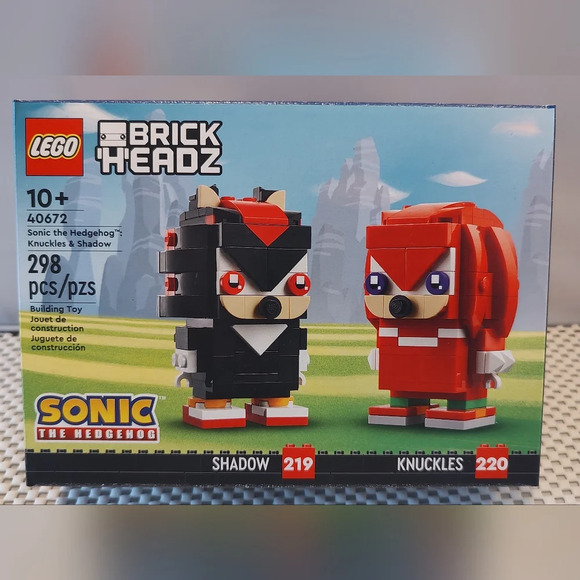 Lego Brick Headz 40672 Sonic The Hedgehog: Knuckles #220 & Shadow #219 - Picture 1 of 3
